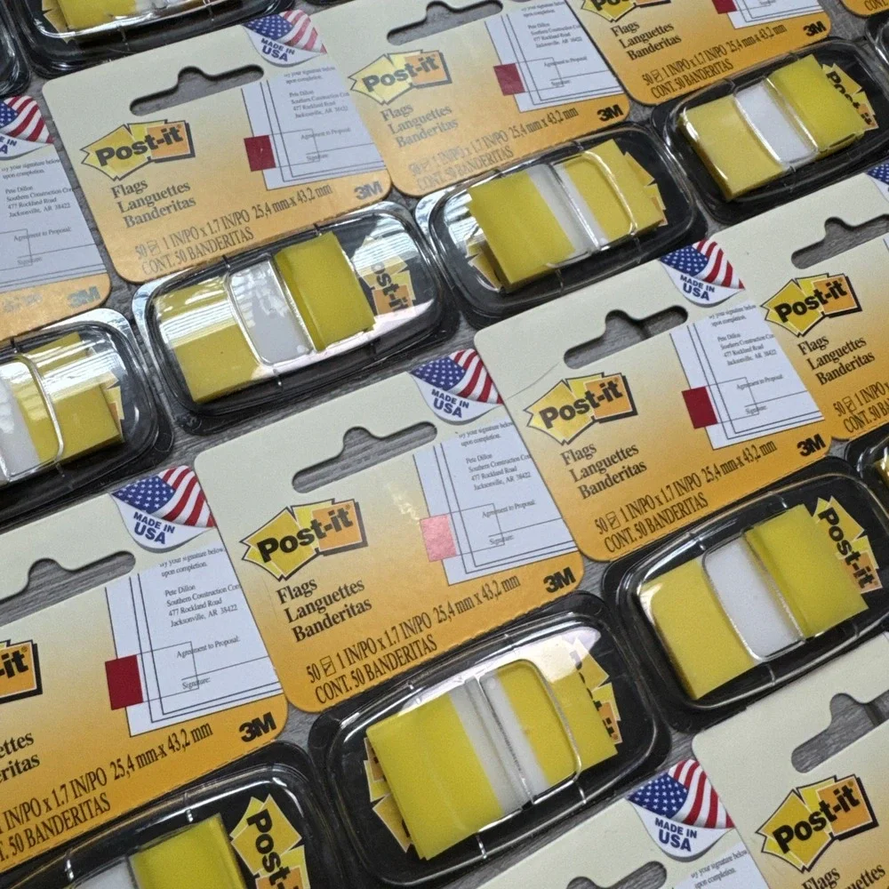 24 Pack - Post-it Standard Page Flags in Dispenser Yellow 1